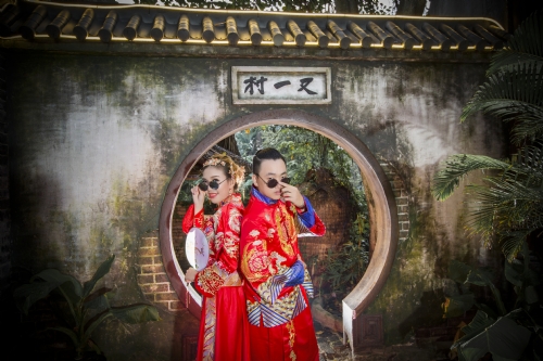 Hình cưới phim trường 